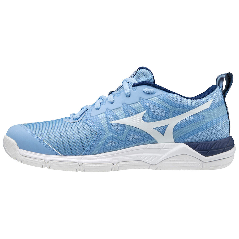 Scarpe Pallavolo Mizuno Wave Supersonic 2 Donna - Blu/Bianche - 30617-GDJT